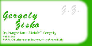 gergely zisko business card